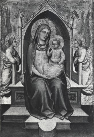 Photo Studios Limited — Pietro di Giovanni - sec. XIV - Madonna con Bambino in trono e angeli — insieme